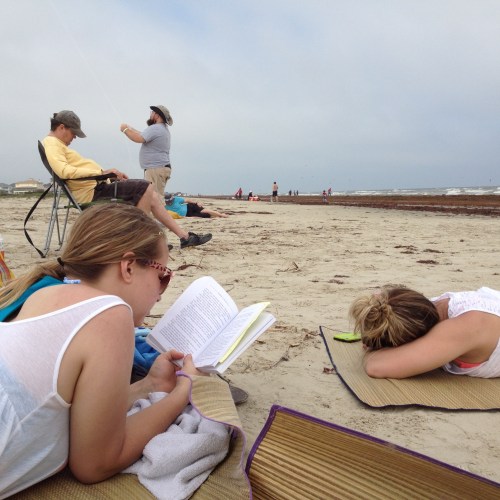Relaxing on the beach....